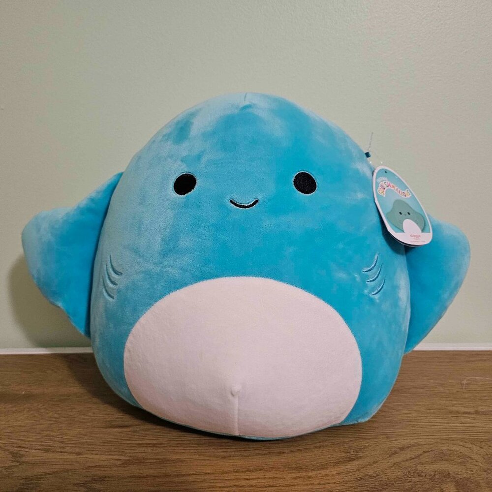 NWT 12" Maggie the blue stingray Squishmallow